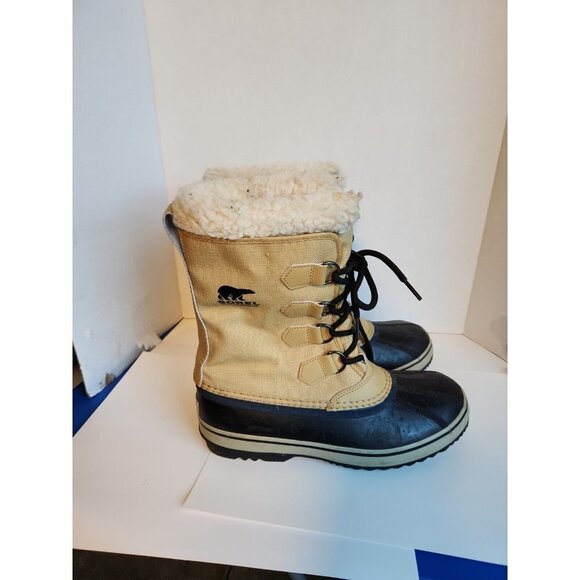 Sorel Caribou Waterproof Snow Boots Lace Up Lined  size 8.5  Mens - Picture 3 of 9